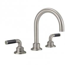 California Faucets 3102FZBF-RBZ - 8'' Widespread Lavatory Faucet with ZeroDrain Upgrade- Carbon Fiber Handle