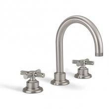 California Faucets 3102XKZBF-RBZ - 8'' Widespread Lavatory Faucet with ZeroDrain Upgrade - Knurled Handle