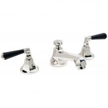 California Faucets 4602ZBF-ADC-MOB - Art Deco Collection - Deco Moderne 8'' Widespread Lavatory Faucet with ZeroDrain ®