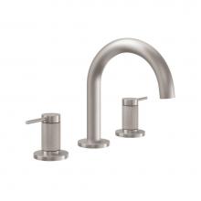 California Faucets 5202MKZBF-MOB - 8'' Widespread Lavatory Faucet with ZeroDrain - Medium Spout; Knurled Insert