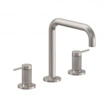 California Faucets 5202QKZBF-MOB - 8'' Widespread Lavatory Faucet with ZeroDrain - Quad Spout; Knurled Insert