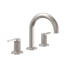 California Faucets 5302MKZBF-MOB - 8'' Widespread Lavatory Faucet with ZeroDrain - Medium Spout; Knurled Insert