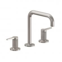 California Faucets 5302QKZBF-MOB - 8'' Widespread Lavatory Faucet with ZeroDrain - Quad Spout; Knurled Insert