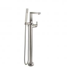 California Faucets 7711-E5.18-RBZ - Modern Single Hole Floor Mount Tub Filler