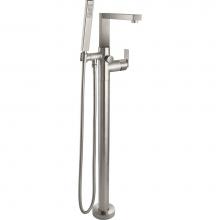 California Faucets 7711-H77.18-PC - Modern Single Hole Floor Mount Tub Filler