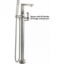 California Faucets 7711-HE4.20-PC - Modern Single Hole Floor Mount Tub Filler