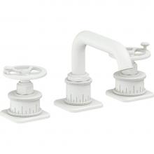 California Faucets 8502WZBF-MWHT - 8'' Widespread Lavatory Faucet with Completely Finished ZeroDrain