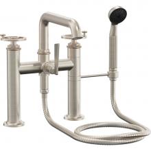 California Faucets 8508W-ETD.20-PC - Deck Mount Tub Filler - Wheel Handles