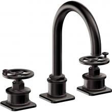 California Faucets 8602WZBF-MBLK - 8'' Widespread Lavatory Faucet with Completely Finished ZeroDrain