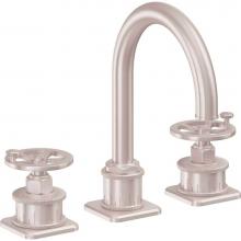 California Faucets 8602WZBF-SN - 8'' Widespread Lavatory Faucet with Completely Finished ZeroDrain