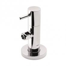 California Faucets 9004-45-PC - Deluxe Angle Stop With Flange And Decorative Handle