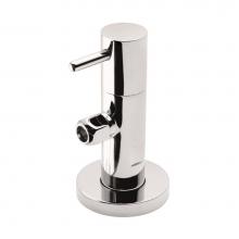 California Faucets 9004-30XF-PC - Deluxe Angle Stop With Flange And Decorative Handle