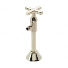 California Faucets 9005-30XF-PC - Deluxe Angle Stop With Flange And Decorative Handle