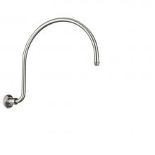 California Faucets 9107-47-PC - Curved Shower Arm - Hex Base