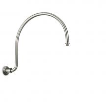 California Faucets 9107-60-PC - Curved Shower Arm - Line Base