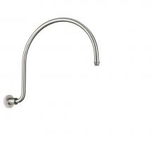 California Faucets 9107-65-PC - Curved Shower Arm - Round Base