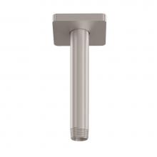 California Faucets 9116-37-4-PC - 4'' Ceiling Shower Arm - Rounded Square Base
