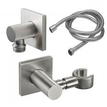 California Faucets 9125S-77-PC - Wall Mounted Handshower Kit - Square