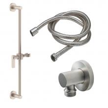 California Faucets 9127-38-PC - Slide Bar Handshower Kit - Lever Handle with Round Base