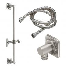 California Faucets 9127-85B-MOB - Slide Bar Handshower Kit - Blade Handle with Quad Base