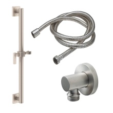California Faucets 9127-GB30-37-PC - 30'' Grab Bar Handshower Kit - Lever Handle with Quad Base