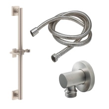 California Faucets 9127-GB24-37X-PC - 24'' Grab Bar Handshower Kit - Cross Handle with Quad Base