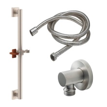 California Faucets 9127-GB30-37XT-PC - 30'' Grab Bar Handshower Kit - Cross Handle with Quad Base