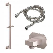 California Faucets 9128-C2-PC - Slide Bar Handshower Kit - Octagon Base