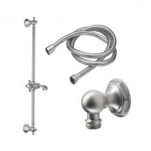 California Faucets 9129-47-RBZ - Slide Bar Handshower Kit  - Cross Handle With Hex Base