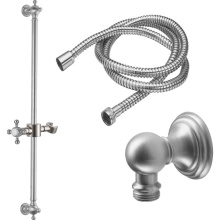California Faucets 9129-60X-PC - Slide Bar Handshower Kit - Cross Handle with Line Base