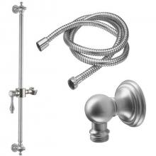 California Faucets 9129-61-PC - Slide Bar Handshower Kit - Lever Handle with Line Base