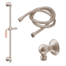 California Faucets 9129-GB24-60-PP-PC - 24'' Grab Bar Handshower Kit - Pink Porcelain Lever Handle with Line Base