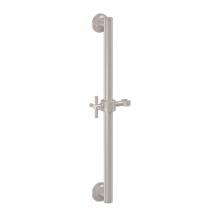California Faucets 9424S-30XK-MBLK - 24'' Grab Bar with Slide