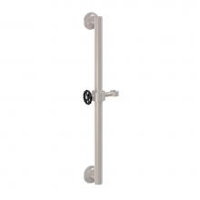 California Faucets 9424S-80WB-MWHT - 24'' Grab Bar with Slide