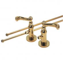 California Faucets 9821-55-PC - Deluxe Angle Stop Kit for Pedestals