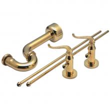 California Faucets 9832-XX-PC - Deluxe Angle Stop Kit For Pedestals