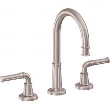 California Faucets C102ZBF-WHT - 8'' Widespread Lavatory Faucet with Completely Finished ZeroDrain