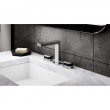 California Faucets C202B-PC-MBLK - Widespread Lavatory Faucet