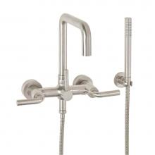 California Faucets 1206-XX.FR-PC - Contemporary Wall Mount Tub Filler