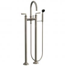 California Faucets 8608-ETF.FR-PC - Floor Mount Tub Filler High Spout