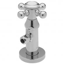 California Faucets 9000-30XF-RBZ - Deluxe Angle Stop With Flange And Decorative Handle