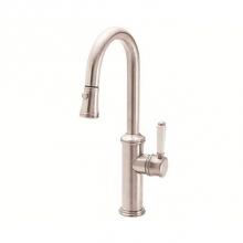 California Faucets K10-101-35-PC - Pull-Down Prep/Bar Faucet with Button Sprayer