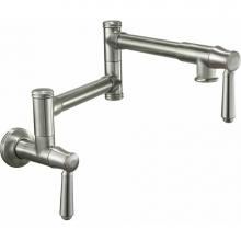 California Faucets K10-200-33-PC - Pot Filler - Dual Handle Wall Mount - Traditional