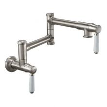 California Faucets K10-200-35-RBZ - Pot Filler - Dual Handle Wall Mount - Traditional