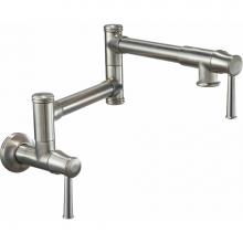 California Faucets K10-200-48-PC - Pot Filler - Dual Handle Wall Mount - Traditional