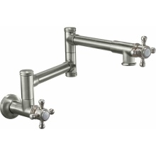 California Faucets K10-201-47-PC - Pot Filler - Dual Handle Wall Mount - Traditional