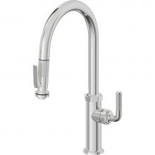 California Faucets K30-100SQ-KL-PC - Pull-Down Kitchen Faucet with Squeeze Sprayer  - High Arc Spout