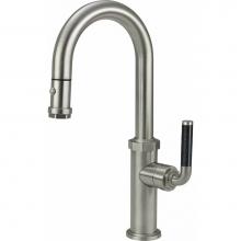 California Faucets K30-101-FL-PC - Pull-Down Prep/Bar Faucet with Button Sprayer