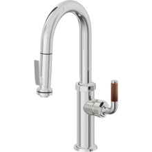 California Faucets K30-101SQ-TL-PC - Pull-Down Prep/Bar Faucet with Squeeze Sprayer