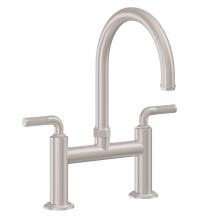 California Faucets K30-120-KL-PC - Bridge Kitchen Faucet - Arc Spout
